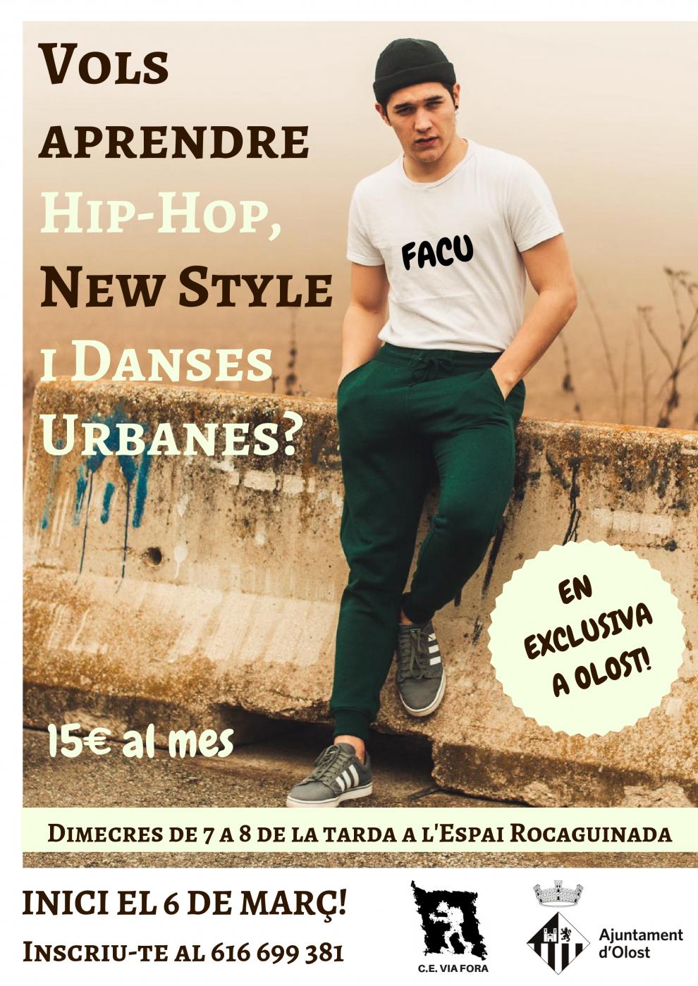 Vols aprendre a Hip-Hop, New Style i dances urbanes?